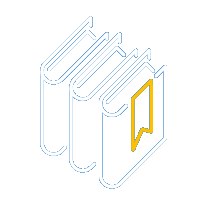 Icon depicting a stack of books